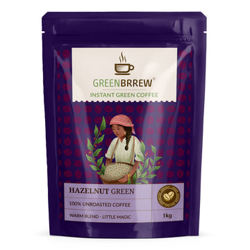 Instant Green Coffee With Probiotics – Hazelnut Flavor, 1kg