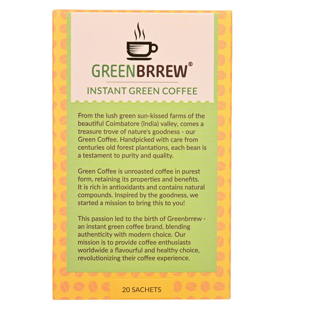 Back view of lemon green coffee