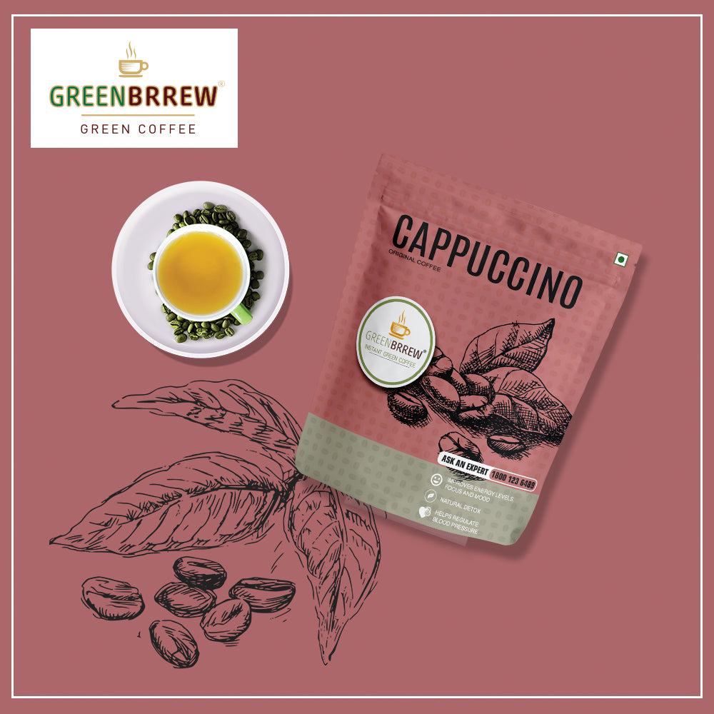 Instant Green Coffee (Cappuccino, 20 Sachets)