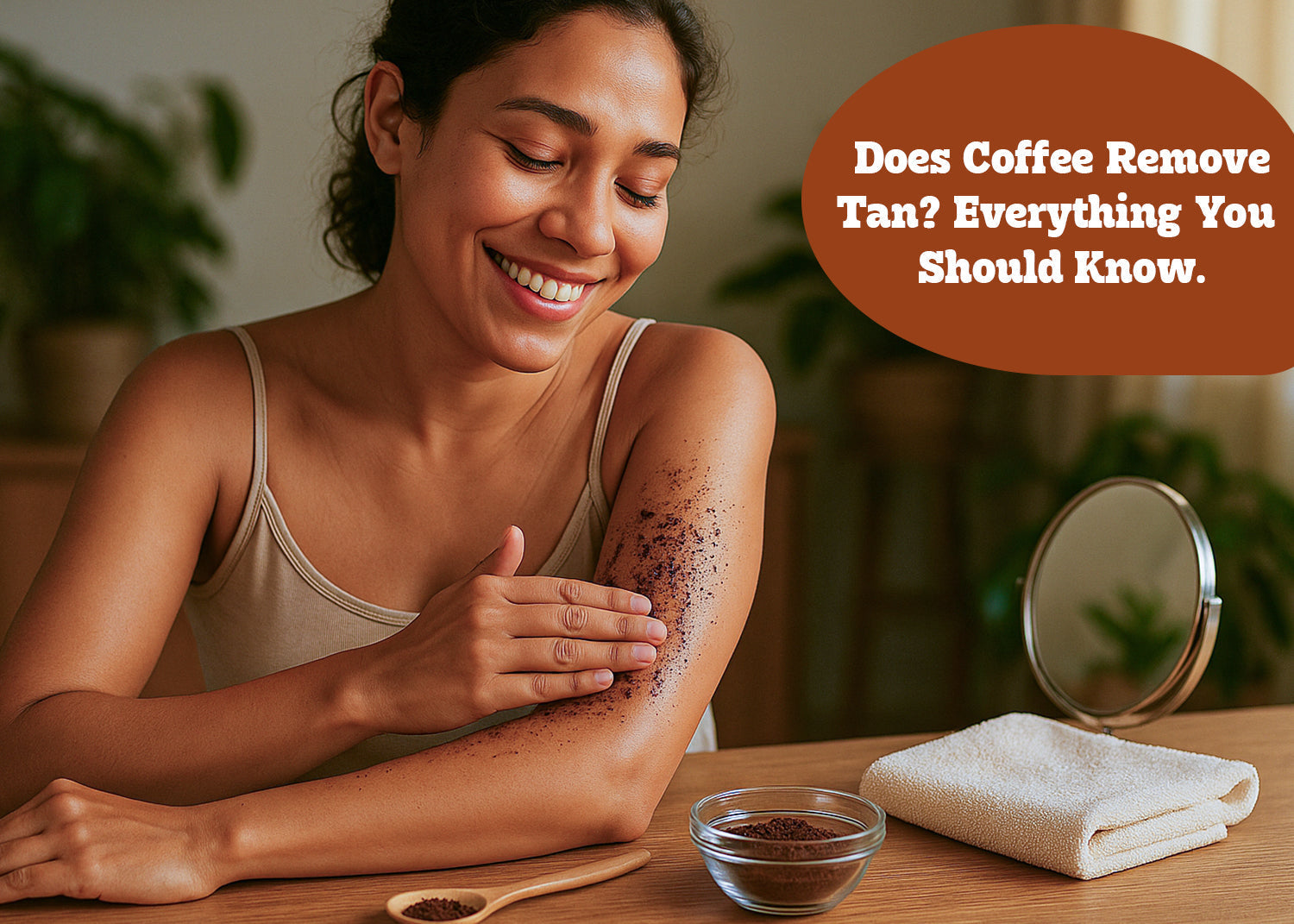 Does coffee remove tan