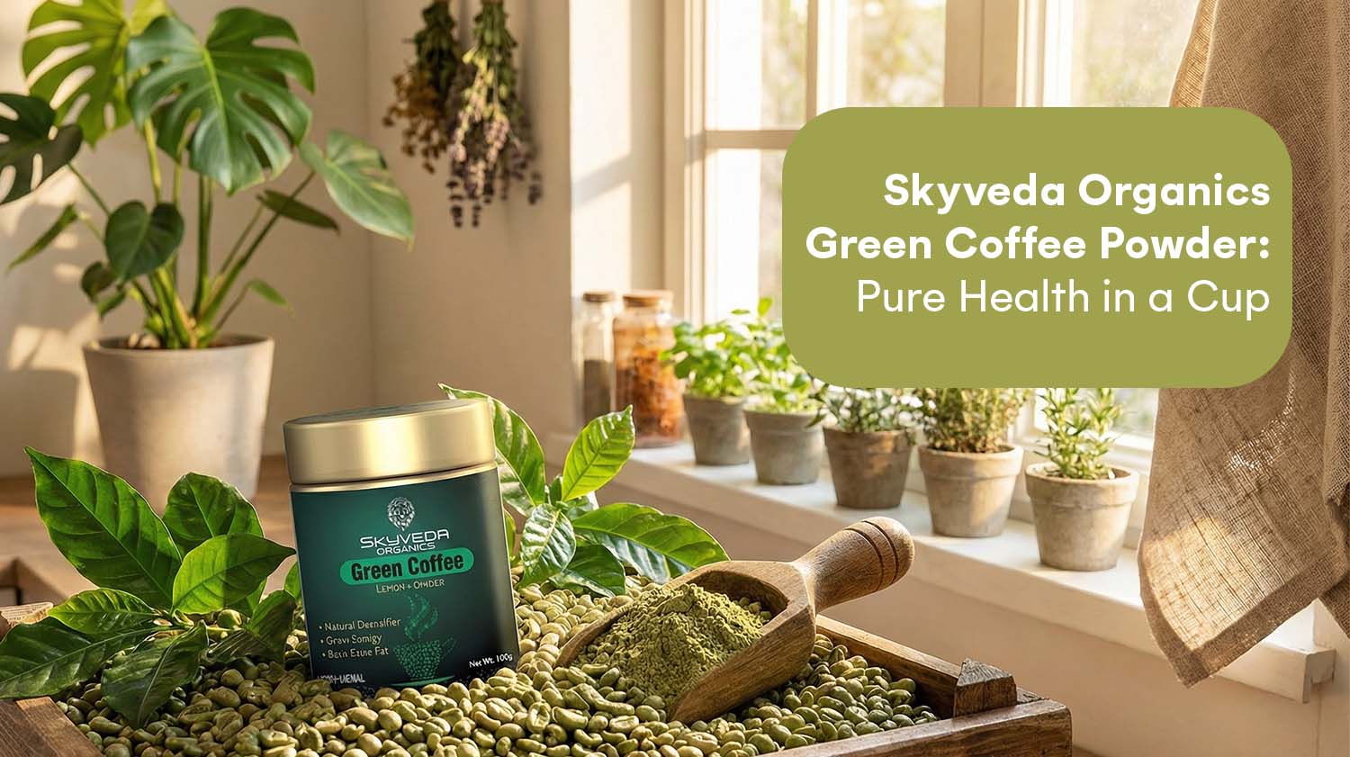 Skyveda Organics Green Coffee Powder