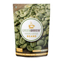 A pack of green coffee beans 200g with big beans visuals.