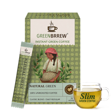Green Coffee | 100% Natural & Unroasted | Classic Blend | Daily Regular | 20 Servings | 60g