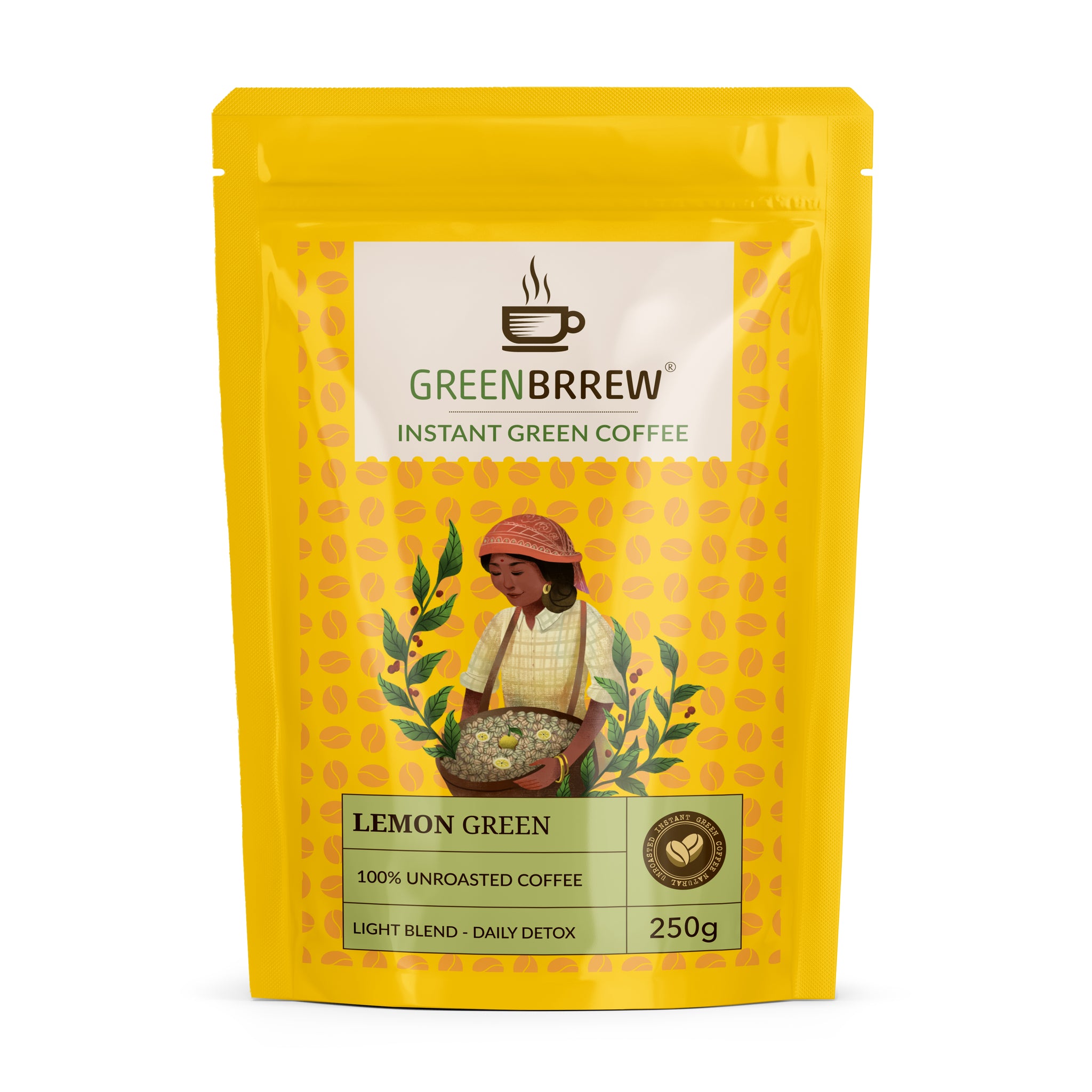 Instant Green Coffee Lemon Flavor, 250gm
