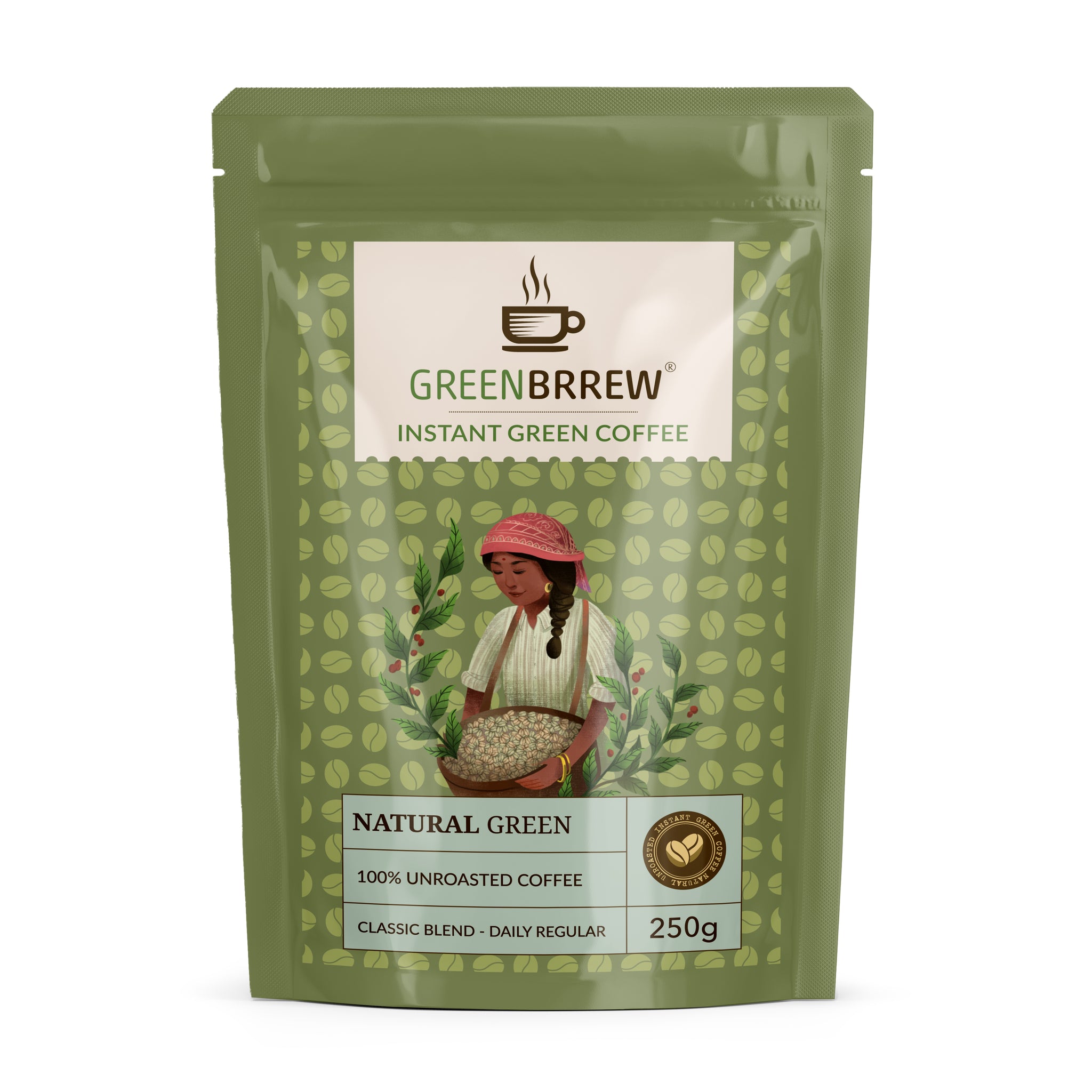 Instant Green Coffee – Natural Flavor, 250gm