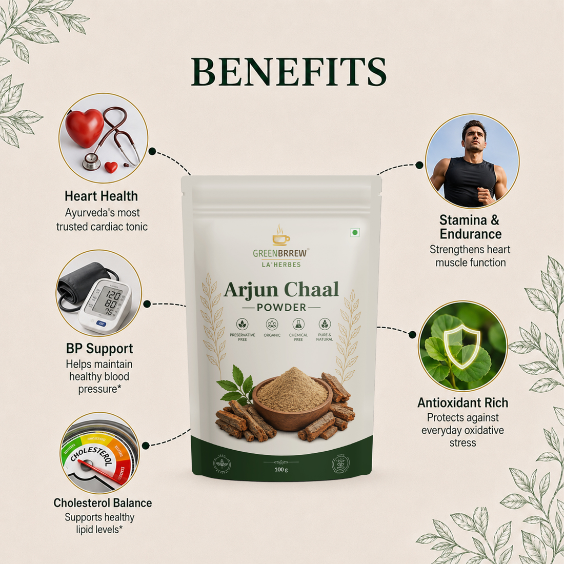 Himalayan Arjun Chaal Powder - 100g