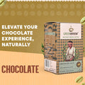 Infographic of greenbrrew chocolate green coffee box with an eye catching chocolaty tagline.