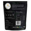 Green apple & Cinnamon instant coffee preparation instructions, nutritional information on the back label