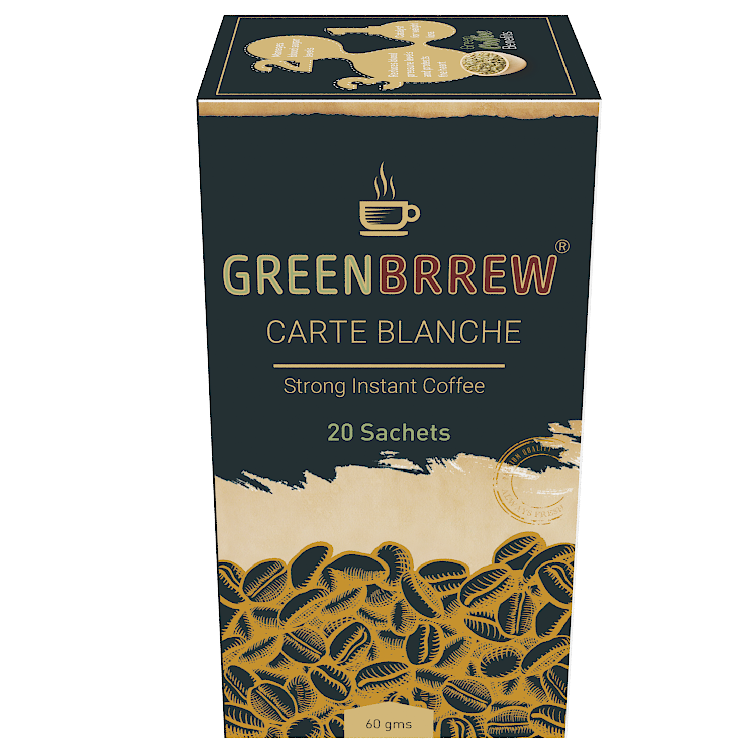 Instant Green Coffee (Strong, 20 Sachets)